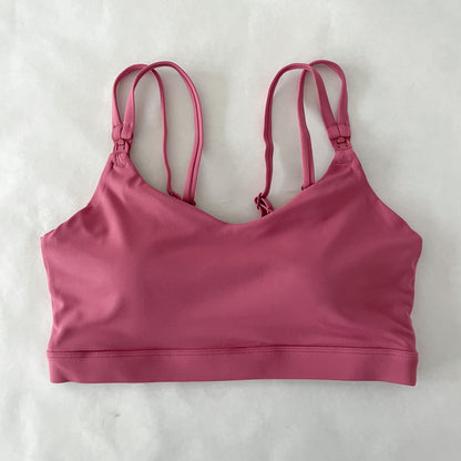 Emily - Medium Support Nursing & Hands Free Pumping Sports Bra (Mars Clay)