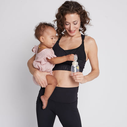 Venice 3 Ultimate Support Full Coverage Nursing & Pumping Sports Bra (Black Tiger)
