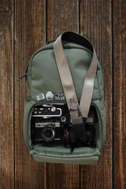 MT flower Black Camera Strap
