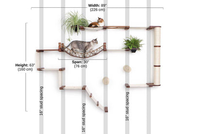 The Juggernaut - Indoor Cat Playground for Wall