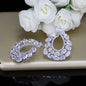 Kerrie - Silver Cubic Zirconia Bridal Earrings