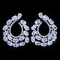 Kerrie - Silver Cubic Zirconia Bridal Earrings