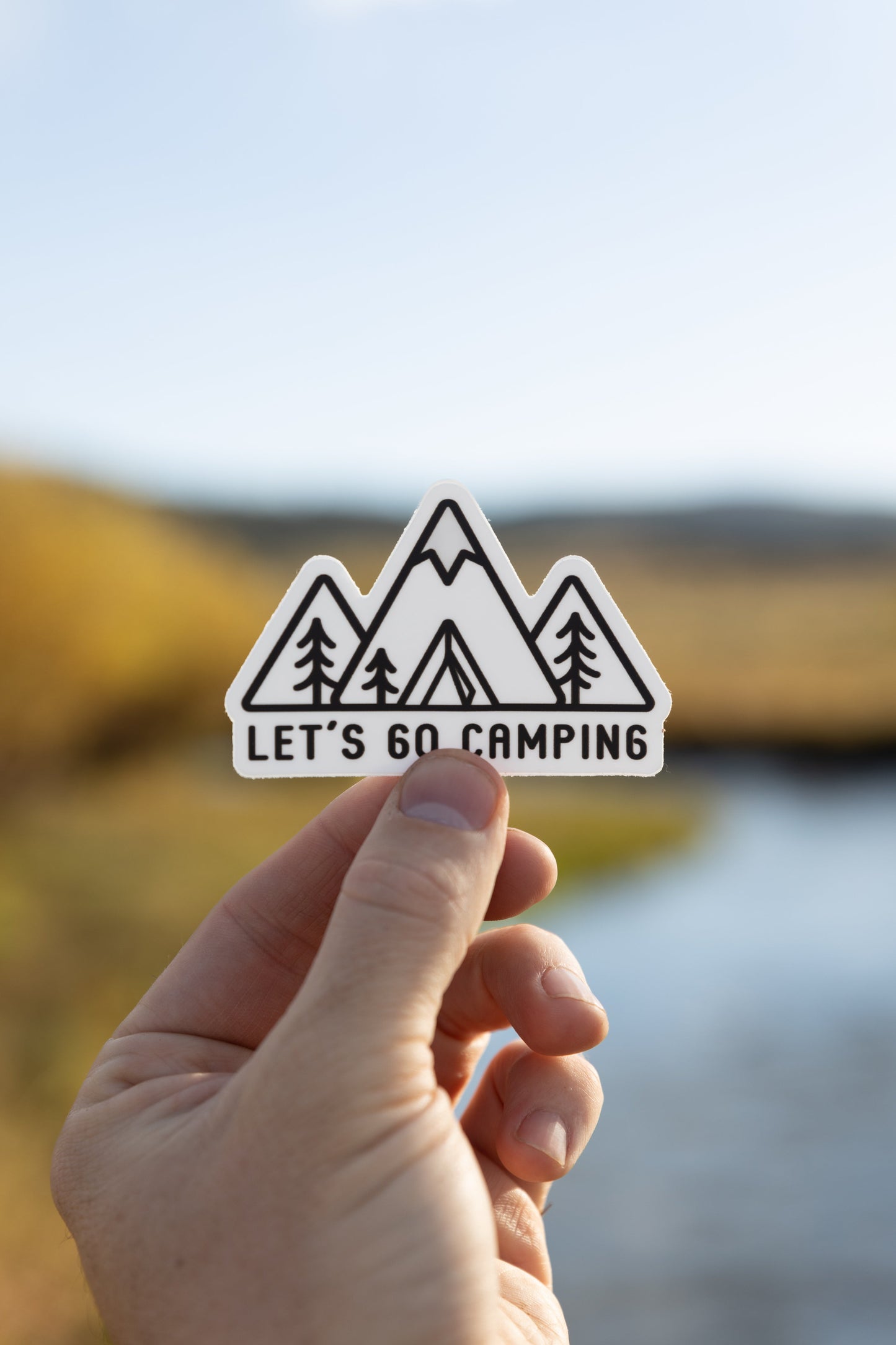 Lets Go Camping Sticker