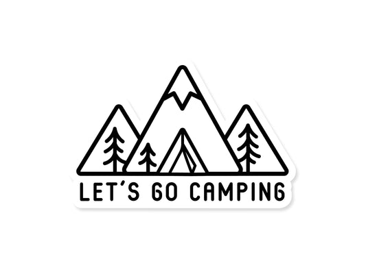 Lets Go Camping Sticker