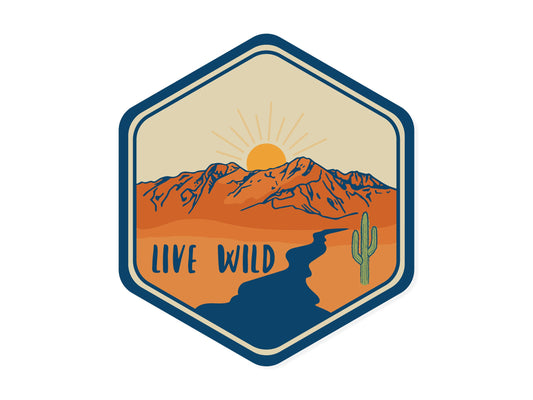 Live Wild Sticker
