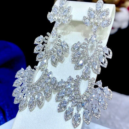 Trinity - Luxury Cubic Zirconia Bridal Earrings