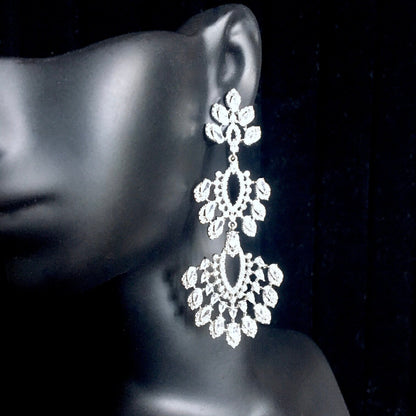 Trinity - Luxury Cubic Zirconia Bridal Earrings