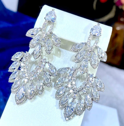 Trinity - Luxury Cubic Zirconia Bridal Earrings