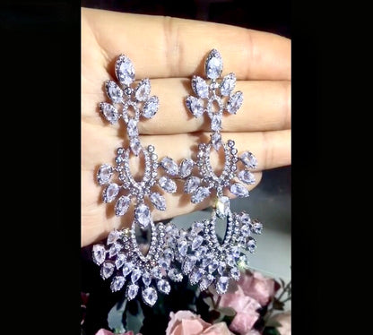 Trinity - Luxury Cubic Zirconia Bridal Earrings