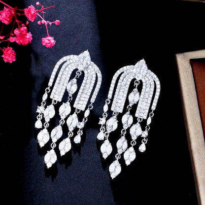 Sheena - Luxury Cubic Zirconia Bridal Earrings