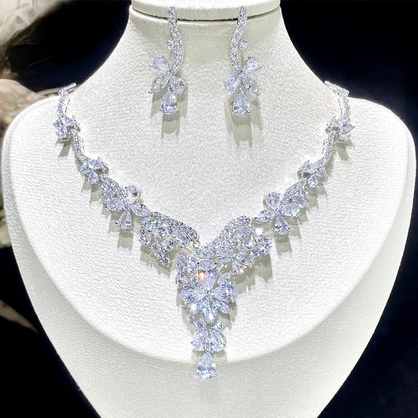Montserrat - Luxury Cubic Zirconia Bridal Jewelry Set