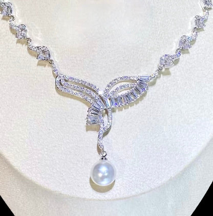 Narianna - Luxury Pearl and CZ Bridal Jewelry Set