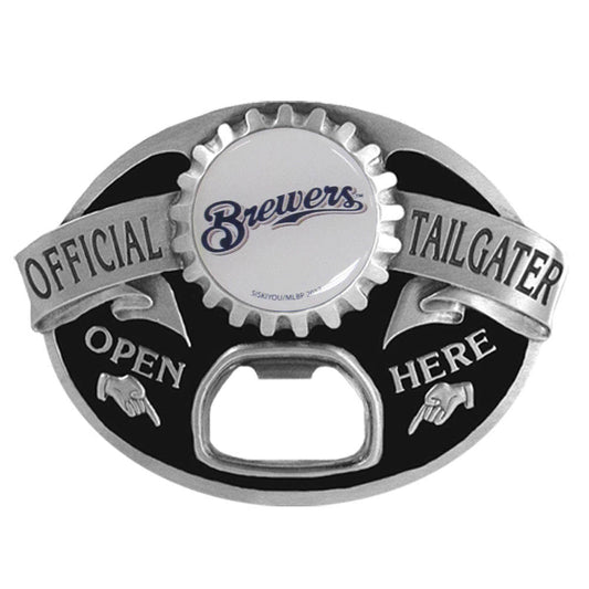 Milwaukee Brewers Tailgater Belt Buckle Bottle Opener