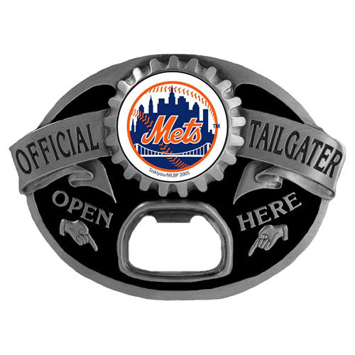 New York Mets Tailgater Belt Buckle Bottle Opener