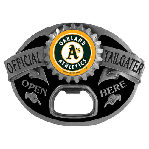Oakland Athletics Tailgater Belt Buckle Bottle Opener