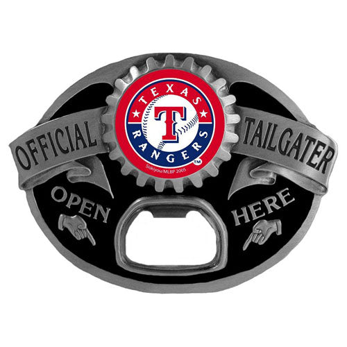 Texas Rangers Tailgater Belt Buckle Bottle Opener