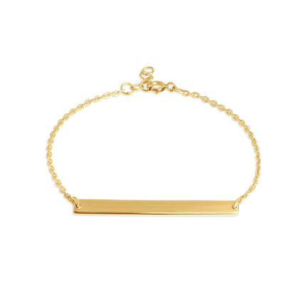 Mysha Personalized Bar of Strength Pendant and Bracelet Set