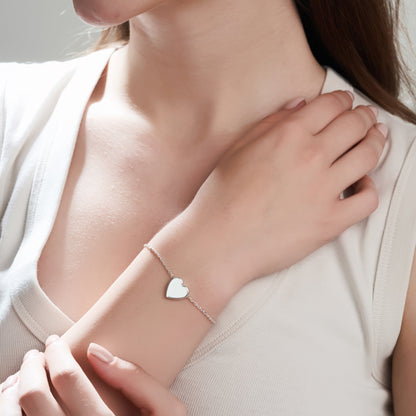 Mysha Personalized Serenade Heart Bracelet