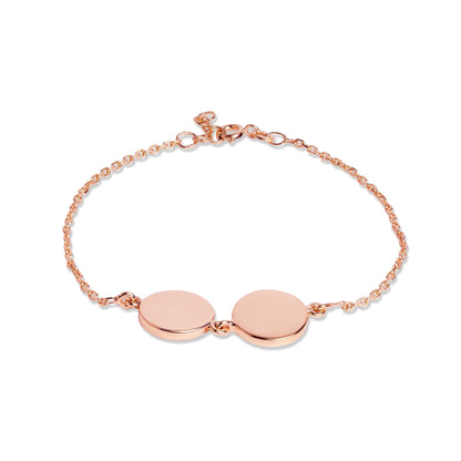 Mysha Personalized Eternal Dual Initial Circle Bracelet