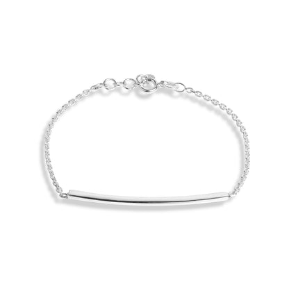 Mysha Personalized Curved Bar Bracelet
