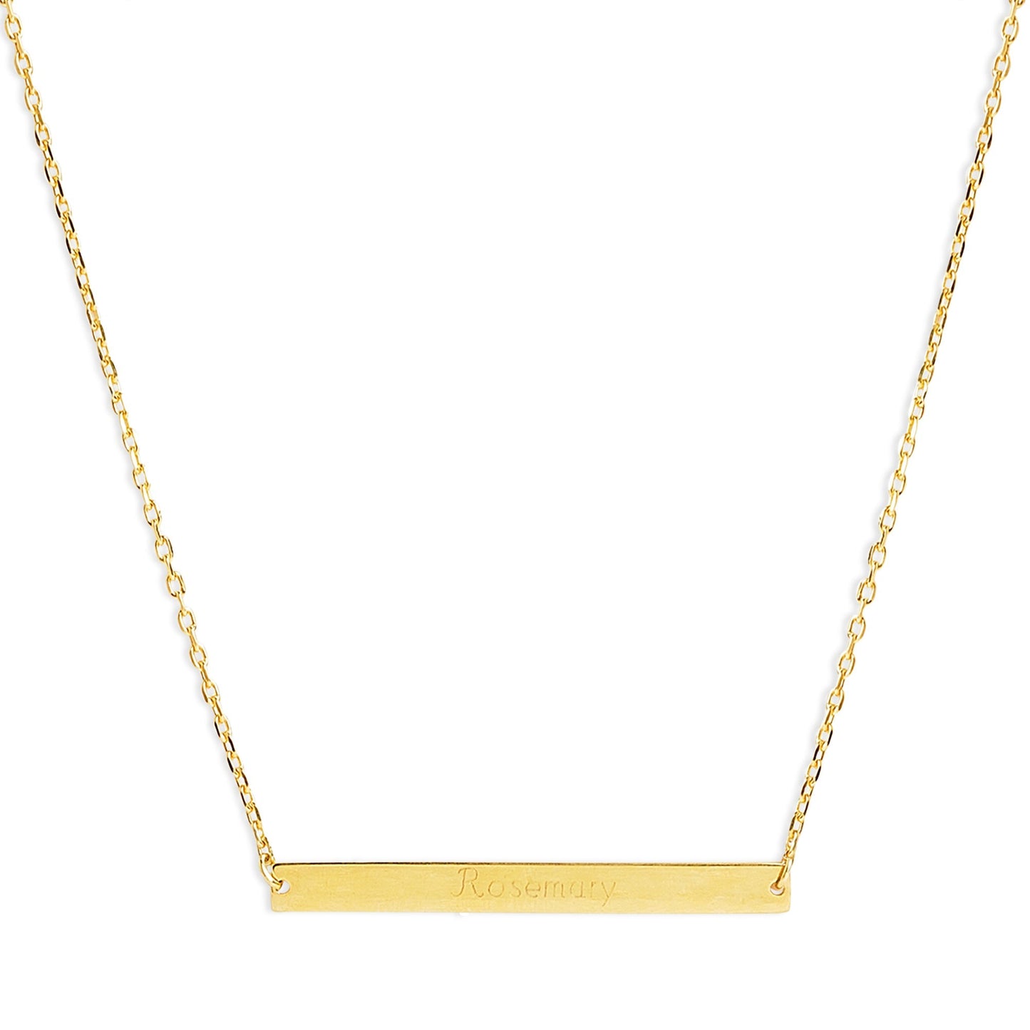 Mysha Personalized Bar of Strength Pendant and Bracelet Set