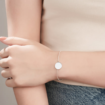 Mysha Personalized Eternal Initial Circle Bracelet