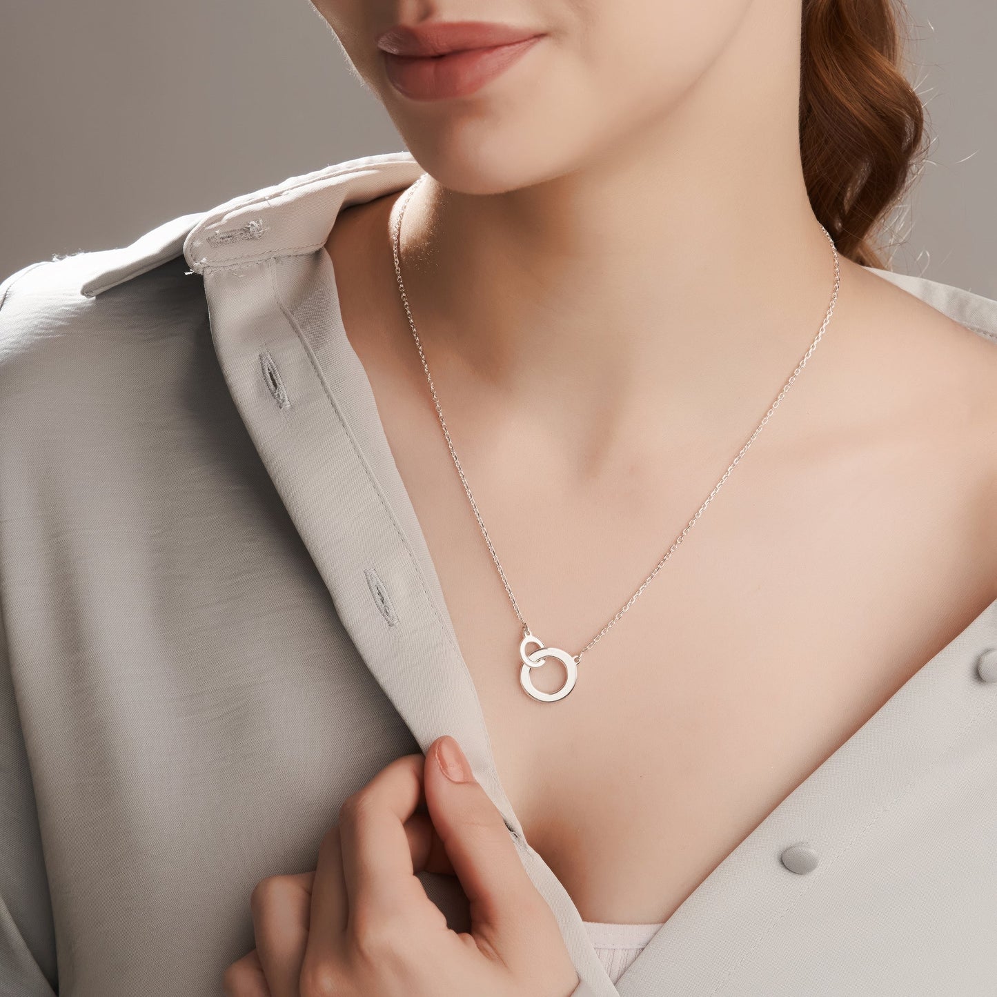 Mysha Personalized Mum and Daughter Eternal Pendant & Bracelet Set