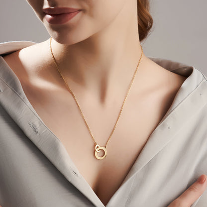 Mysha Personalized Mum and Daughter Eternal Pendant & Bracelet Set