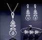 Maxine - Silver Cubic Zirconia Bridal Jewelry Set