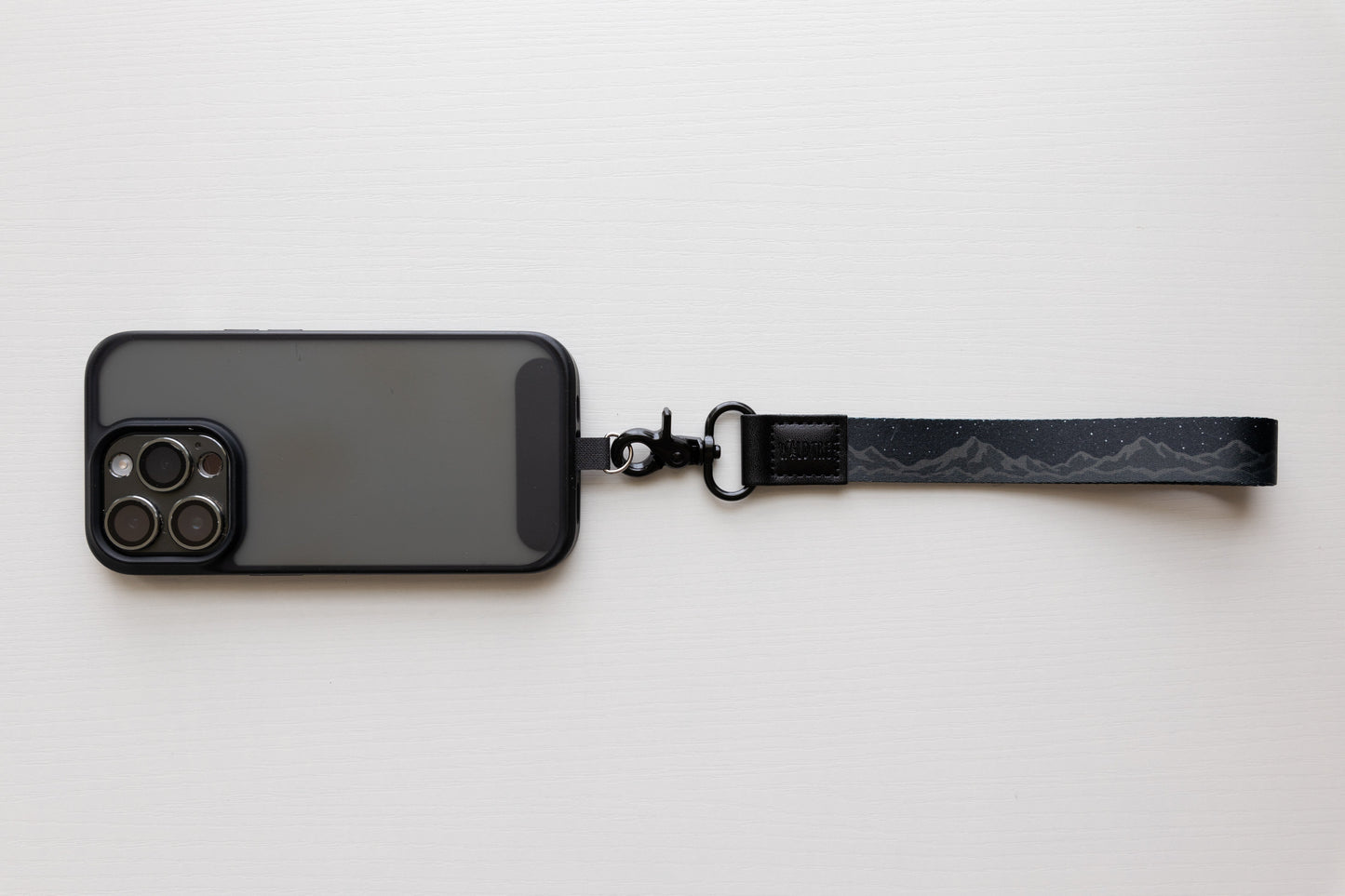 Midnight Mountain Wristlet Keychain
