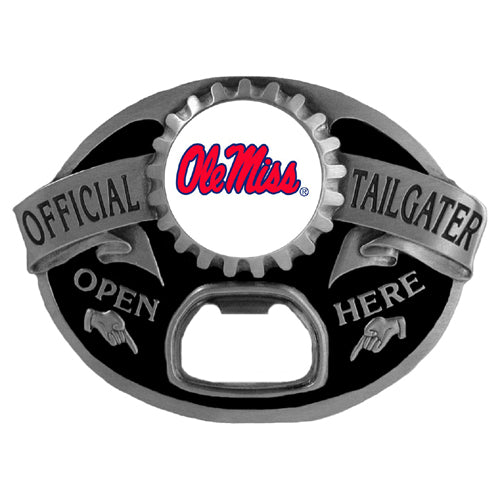 Mississippi Ole Miss Rebels Tailgater Belt Buckle Bottle Opener