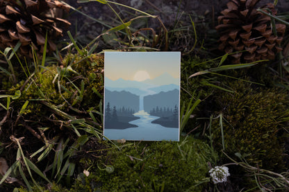 Misty Evening Sticker