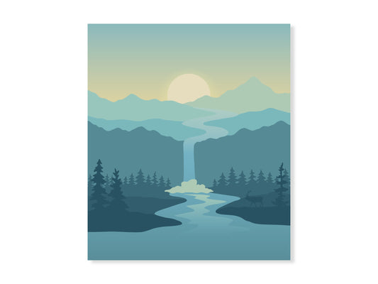 Misty Evening Sticker