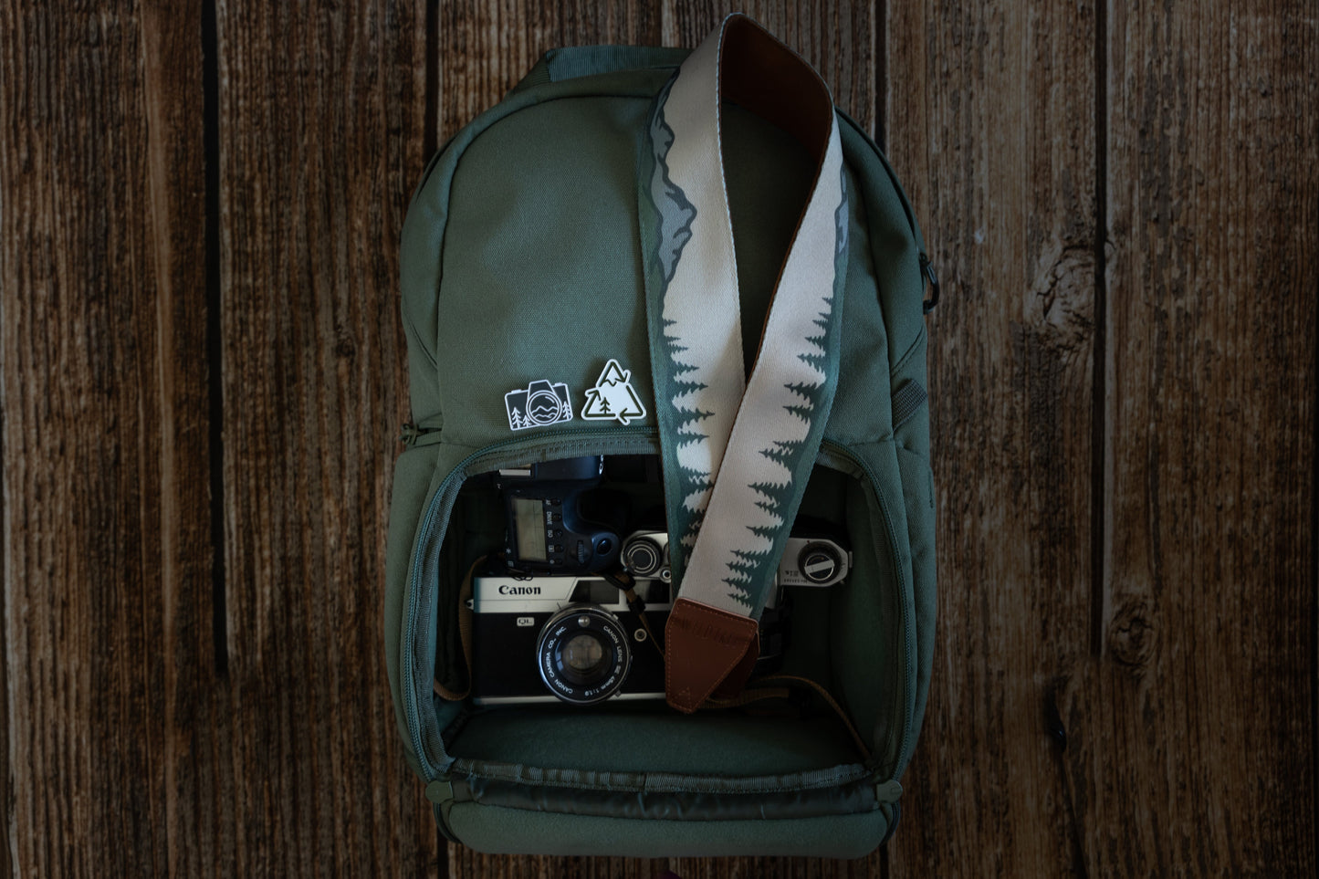 Mt and Trees Landscape Camera Strap