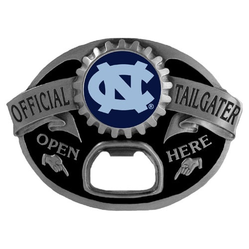 North Carolina Tar Heels Tailgater Belt Buckle Bottle Opener