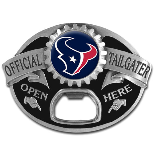 Houston Texans Tailgater Belt Buckle Bottle Opener