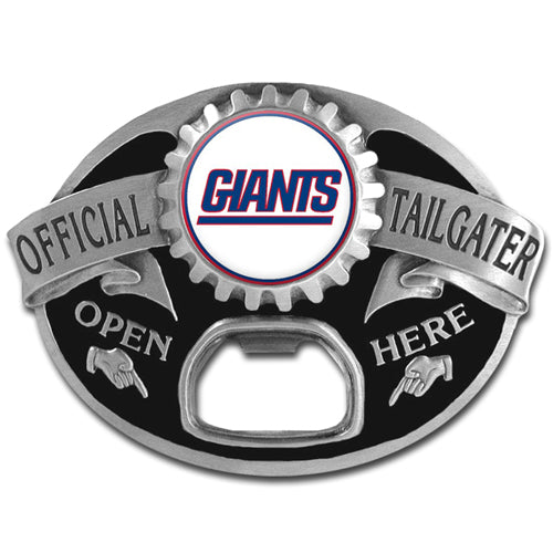 New York Giants Tailgater Belt Buckle Bottle Opener
