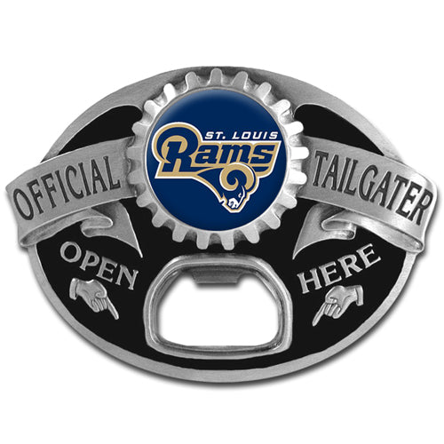 Los Angeles Rams Tailgater Belt Buckle Bottle Opener
