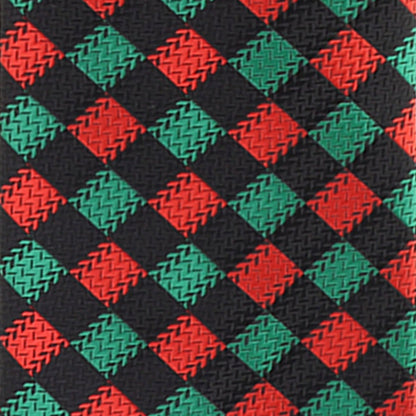 Vittorio Farina Men's Geometric Design Necktie & Pocket Square