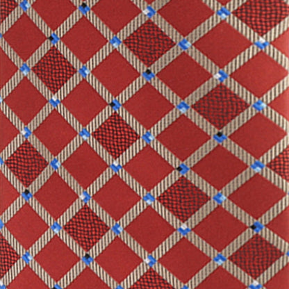 Vittorio Farina Men's Geometric Design Necktie & Pocket Square