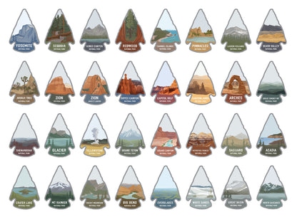 National Park Stickers