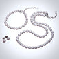 "Maybelle" - Natural Freshwater Pearl 3-Piece Bridal Jewelry Set