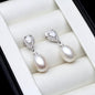 Hyacinth - Sterling Silver Natural Pearl Bridal Earrings - More Colors