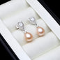 Hyacinth - Sterling Silver Natural Pearl Bridal Earrings - More Colors