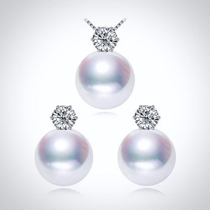 "Juniper" - Freshwater Pearl and Sterling Silver Bridal Jewelry Set