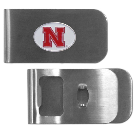Nebraska Cornhuskers Bottle Opener Money Clip