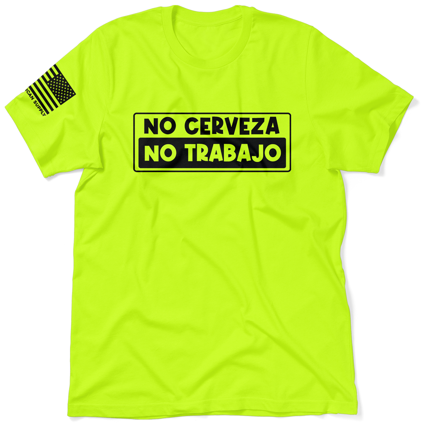 No Cerveza - Safety Yellow T-Shirt