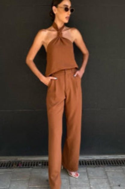 High Waist Trouser Set -clearance