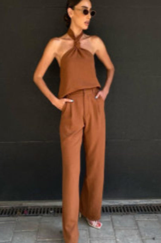 High Waist Trouser Set -clearance