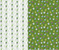 Reversible Green Topiary and Green Boxwood Gift Wrap